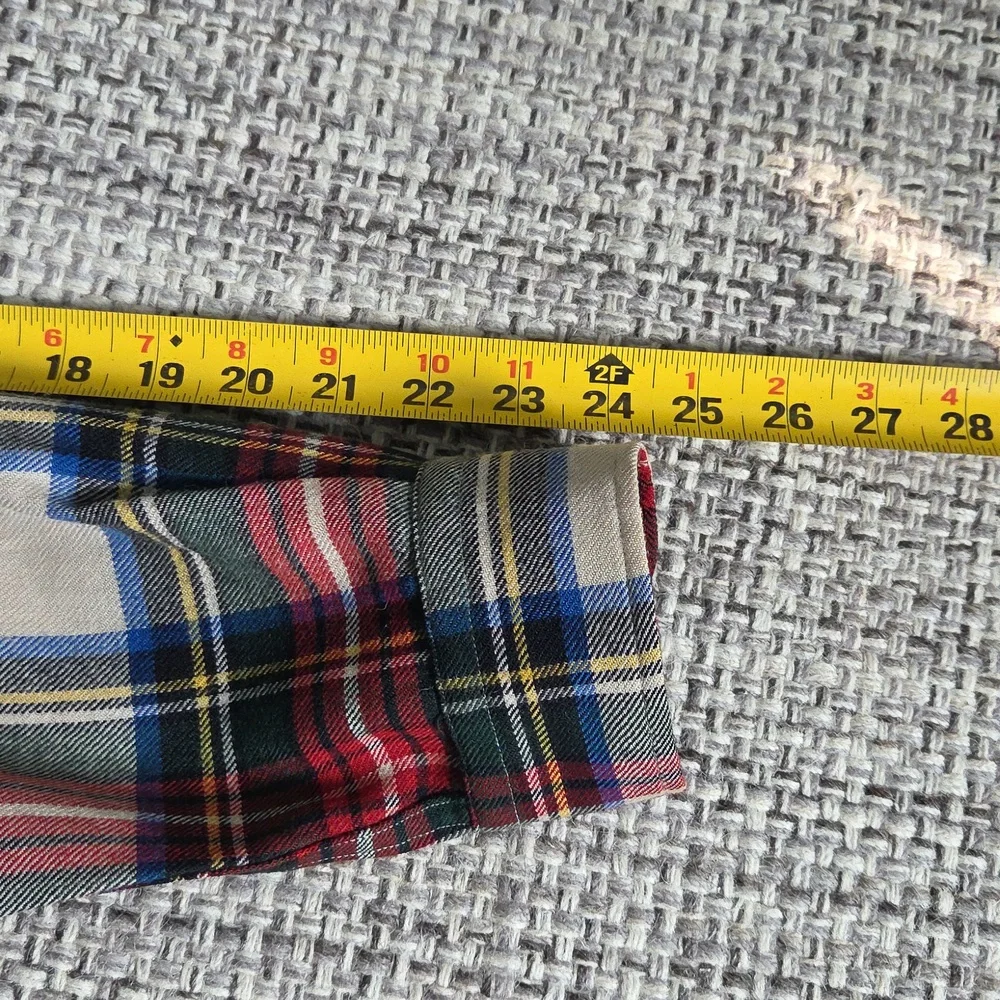 Polo Ralph Lauren Y2K Plaid Flannel Wool Shirt Hole Gorpcore